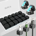 18 Pack Cord Organizer Holder, Magnetic Cable Clips Management, Easy Adhesive by Unknown
