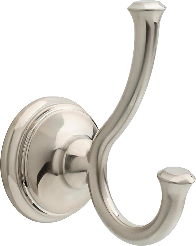 Delta Cassidy Towel Hooks Brilliance Stainless Steel Double Bathroom J Hooks by DeltaFaucet