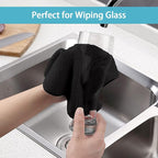 HOMEXCEL Black Microfiber Cleaning Cloth 100 Pack, Microfiber Towel - Image 7
