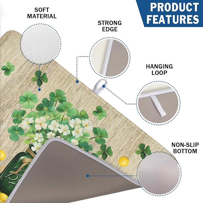 St Patricks Day Dish Drying Mat - Image 3
