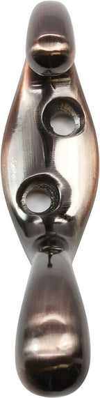 Rok Hardware Heavy Duty Dual Coat Hook, Brushed Antique Copper, 10 Pack - Image 5