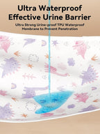 TILLYOU Waterproof Changing Pad Liners 6 Pack, 100% Cotton Reusable Cloth - Image 5