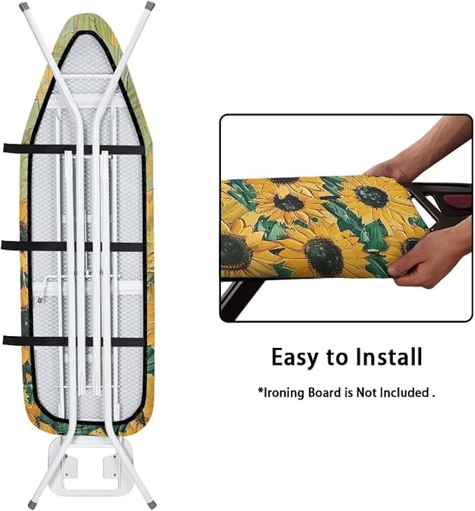 Sunflower Oil Painting Ironing Board Cover and Pad - Image 4
