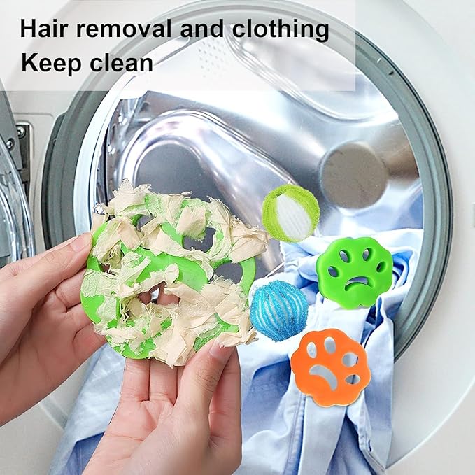 9 Pcs Pet Hair Remover, Portable Dog Cat Hair Remover, Lint Remover, Reusable - Image 5