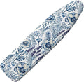 Blue Floral Print Ironing Board Cover Heavy Duty Thick Padding Iron Board by Pzuqiu