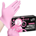 Nitrile Exam Gloves, 4 Mil, Cherry Blossom, Food Safe Gloves Disposable Latex by SwiftGrip