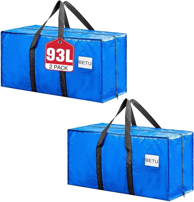 BETU Extra Large Moving Bags Heavy Duty Storage Bags by BETU
