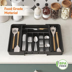 Lifewit Utensil Organizer for Kitchen Drawer, Expandable Cooking Silverware Tray - Image 9