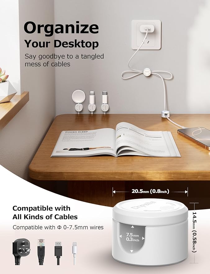 9 Pack Magnetic Cable Clips - Image 4