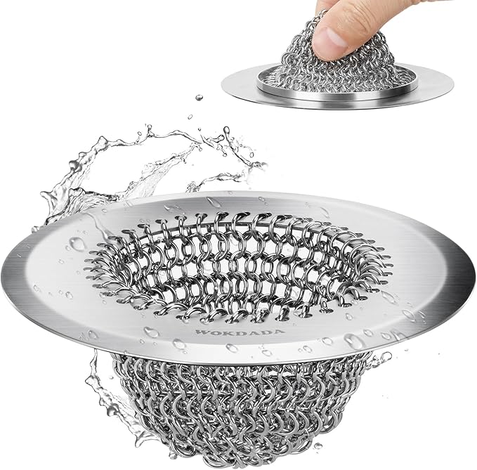 Revolutionary Kitchen Sink Drain Strainer, Patented Reversible Kitchen Sink by Wokdada