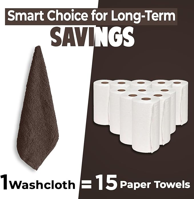 DAN RIVER 12 Pack Wash Cloths for Showering - Image 6