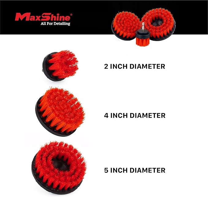 Maxshine 4" Universal M8 Medium-Duty Drill Brush - Image 3