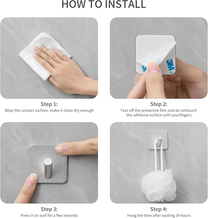 Paoli Heavy Duty Self Adhesive Hooks - Image 4