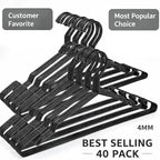 Heavy Duty Metal Hangers with Unique Hook Design Durable & Sturdy Coat Hangers - Image 2