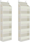 2 Pack Over The Door Organizer, Hanging Storage Organizer by SpaceHacks