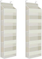 2 Pack Over The Door Organizer, Hanging Storage Organizer by SpaceHacks