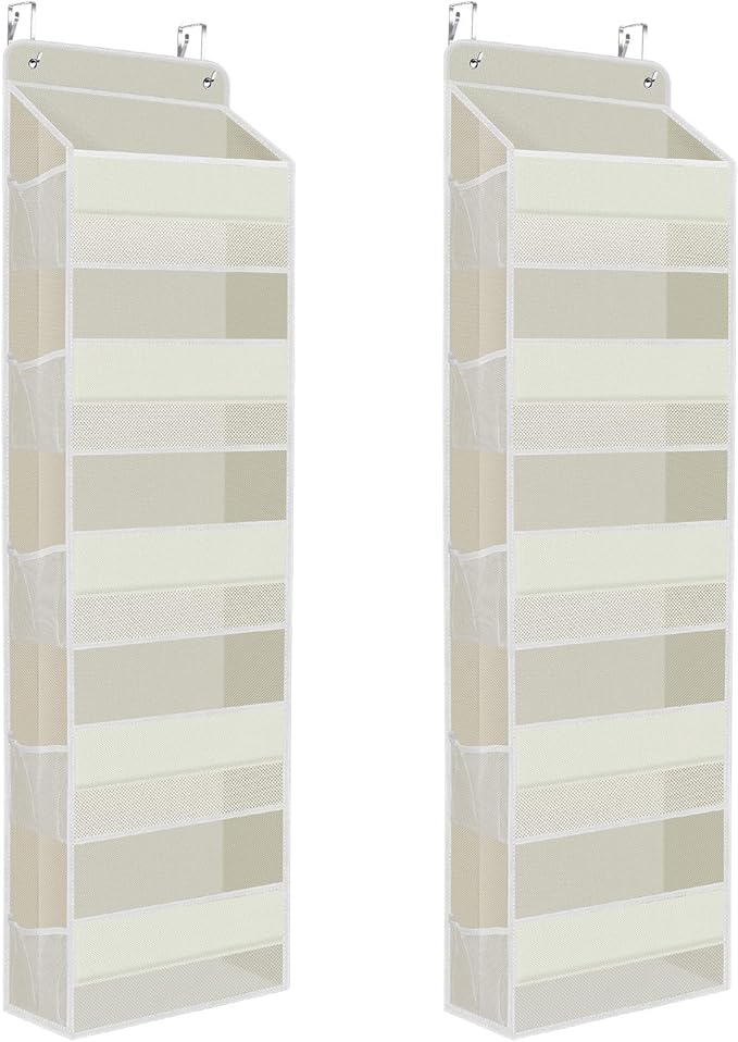 2 Pack Over The Door Organizer, Hanging Storage Organizer by SpaceHacks