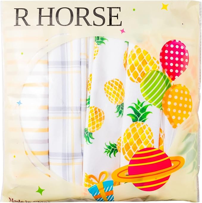 R HORSE 5Pcs Pineapple Kitchen Dish Towel Set Fruit Theme Absorbent Drying - Image 7