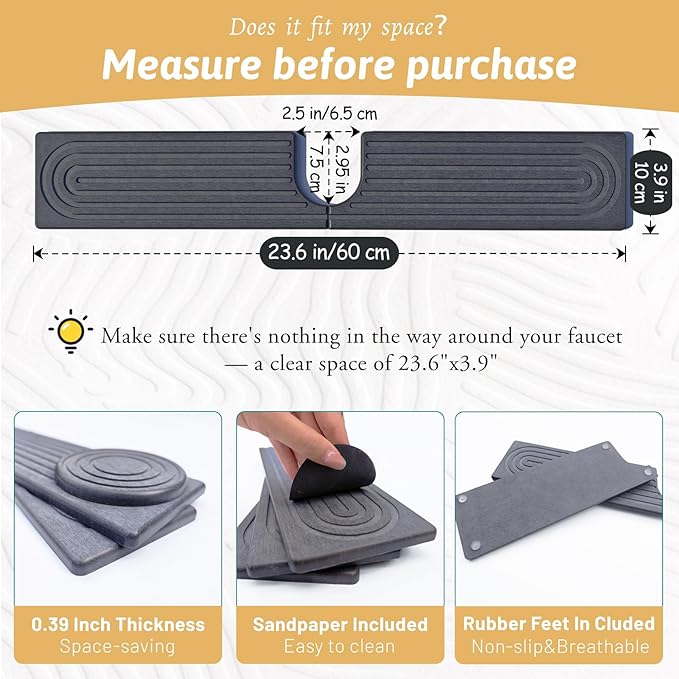 Kitchen Faucet Absorbent Mat - Image 2
