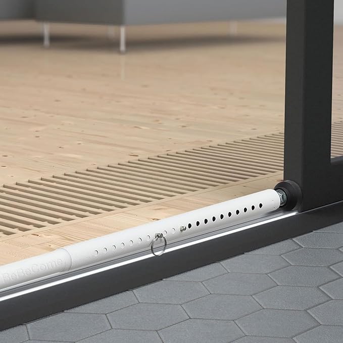 BeBecome Sliding Door Security Bar，17-50 inch Adjustable Patio Door Security bar by BeBecome