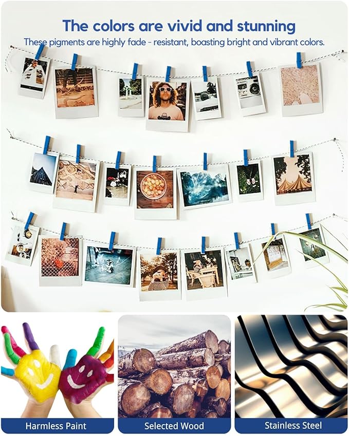Mini Clothes Pins for Photo, Little Baby Shower, Display Artwork - Image 6