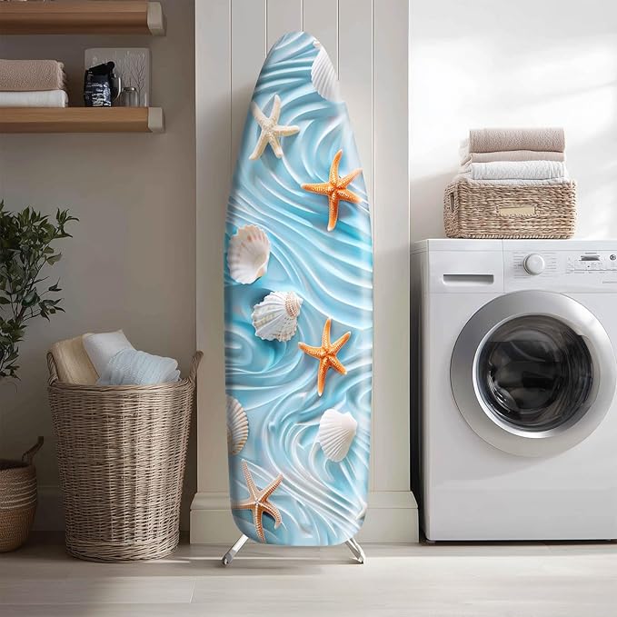 Summer Ocean Shell Ironing Board Cover Stretch Fabric - Image 2