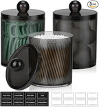 3 Pack Acrylic Qtip Holder Dispenser by AOZITA