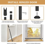 Sliding Door Security Bar and 2-in-1 Sliding Glass Door Stoppers Security - Image 3
