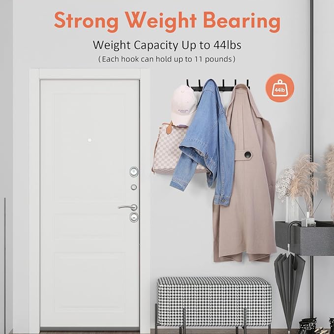 Coat Rack Wall Mount, Wall Hooks - Image 3