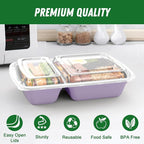 50 Pack 28 oz Meal Prep Containers Reusable - Image 3