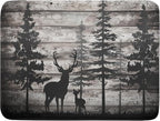 Forest Deer Dish Drying Mat Wildlife Animal Decorative Microfiber Dishes Pad by Giwawa