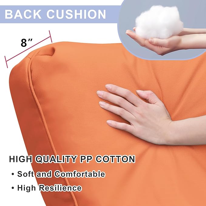 ART TO REAL Automatic Adjustable Patio Recliner Chair Relaxing Sofa Outdoor Wicker Armchair Furniture Aluminum Frame Lounge with Soft Thicken Cushion - Image 8