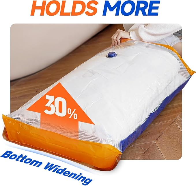 Vacuum Storage Bags with Rechargeable Cordless Pump, 15 Pack 3 Size Compression - Image 2