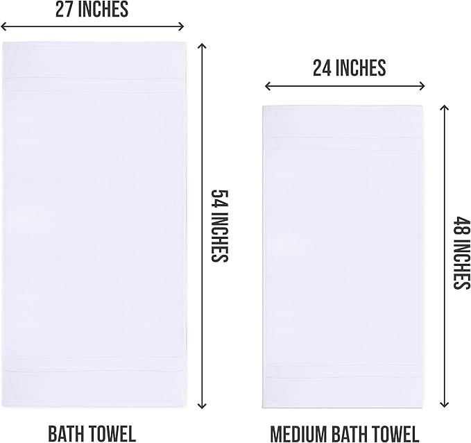 Utopia Towels 6 Pack Bath Towel Set, 500 GSM 100% Ring Spun Cotton Medium - Image 2