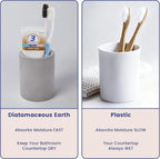 Drying Stone Toothbrush Holder, Diatomite Toothbrush Holders - Image 9