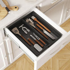 Lifewit Utensil Organizer for Kitchen Drawer, Expandable Cooking Silverware Tray - Image 9