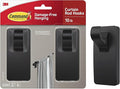 Command 10 lb Matte Black Curtain Rod Hooks, 2 Hooks and 4 Strips, No Drilling by Command