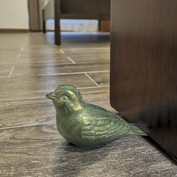 Door Stopper Security Floor Decorative Cute Bird Heavy Duty Cast Iron Door Stop - Image 7