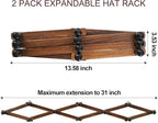 WGFKVAS 2 Pack Accordion Hat Rack - Image 8