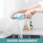 Homaxy Premium Cotton Kitchen Towels 16"x 28", Large Natural Ring Spun 390 GSM - Image 3