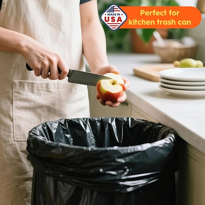 Delxo 55-60 Gallon Trash Bags, Durable & Puncture-Resistant Plastic Bolsas para - Image 7