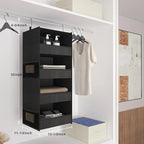 4-Shelf Hanging Closet Organizer and Storage Foldable Hanging Closet Shelves - Image 3