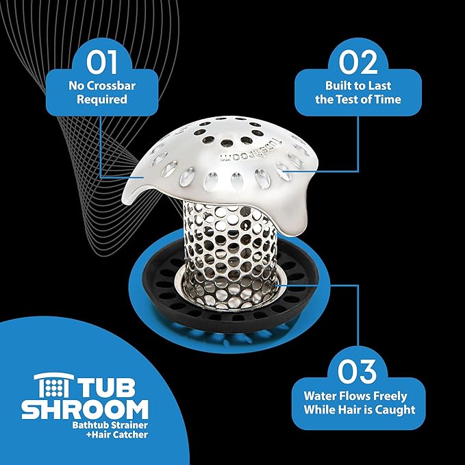 TubShroom Ultra Revolutionary Bath Tub Drain Protector Hair - Image 8