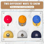 48 Pack Adhesive Hat Hooks for Wall, Super Strong Hat Rack for Baseball Caps - Image 2