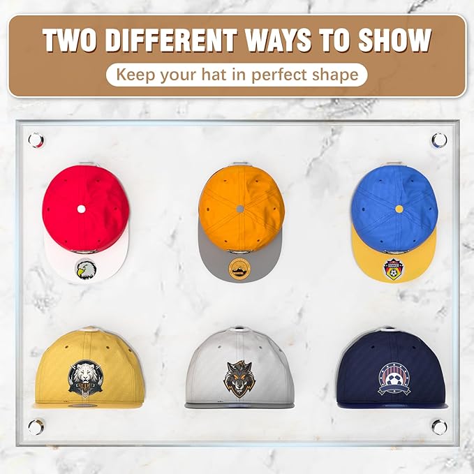 22 Pack Adhesive Hat Hooks for Wall, Super Strong Hat Rack for Baseball Caps - Image 2