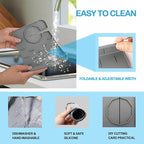 Mini Splash Guard 8.3" Dual-Sided Faucet Splash Guard Small Faucet Handle Drip - Image 3