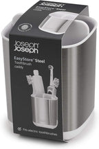Joseph Joseph EasyStore Stainless-Steel Toothbrush Holder Bathroom Storage - Image 3