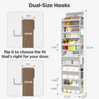 Over The Door Organizer, 6 Shelf Door Hanging Organizers - Image 3