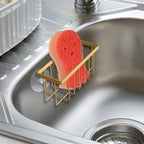 Gold Sponge Holder for Kitchen Sink, Kitchen Sink Sponge Holder, Sink Organizer - Image 4