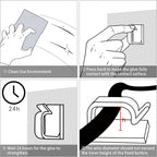 120 Pcs XHF Adhesive Cable Wire Clips White, Cable Staples Outdoor Cable - Image 5